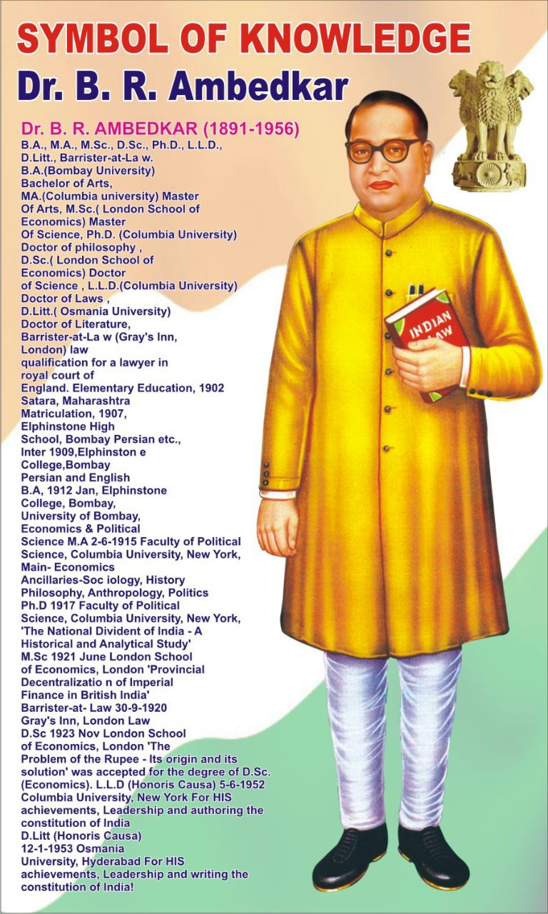 डॉ. बाबासाहेब आंबेडकर, SYMBOL OF KNOWLEDGE , AMBEDKAR,