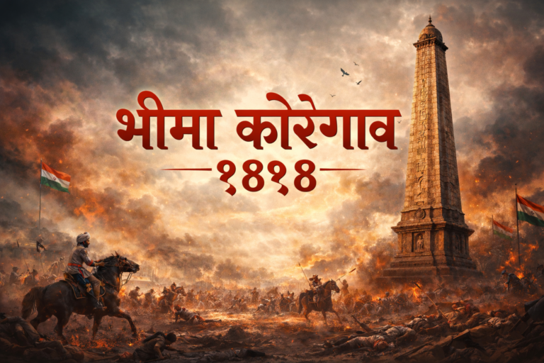 १८१८ च्या भीमाकोरेगाव युद्धातील महार सैनिकांचा पराक्रम