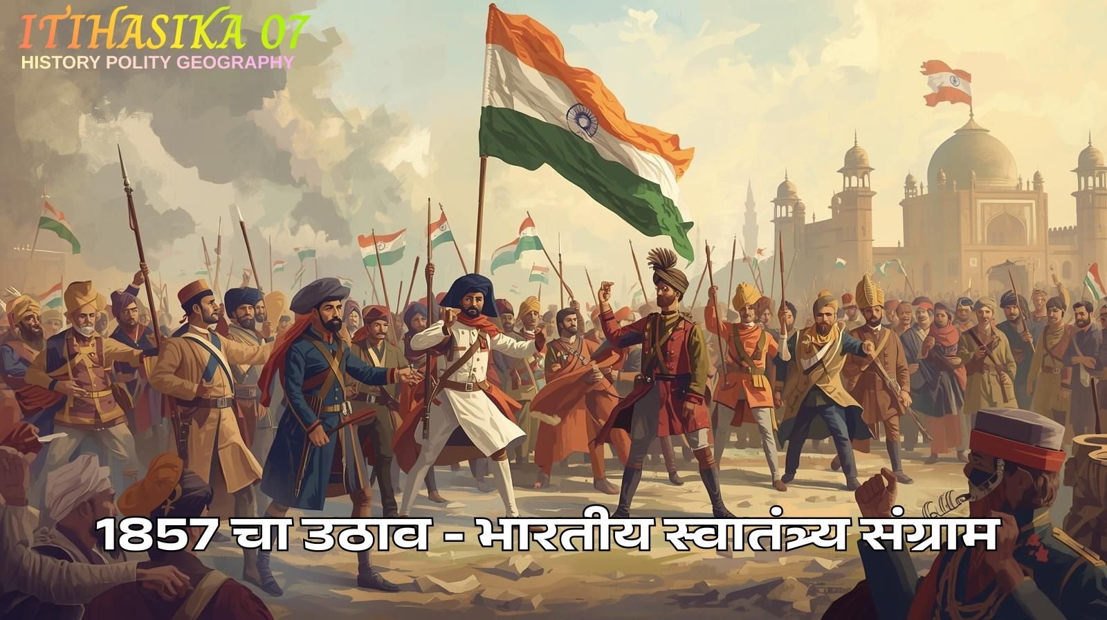 revolution of 1857, image ganerated by : canva ai