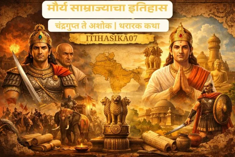 मौर्य साम्राज्याचा इतिहास चंद्रगुप्त ते अशोक मराठीत– AI generated illustration
